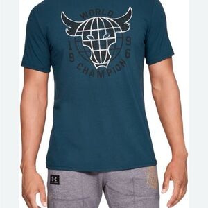 Under Armour Men's Teal Graphic Tee XL, Short Sleeves. Exellent Condition